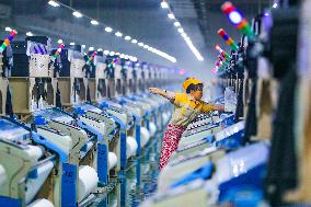 Production Line At A Textile Workshop - China