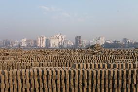 Brickfield Workers In Bangladesh.