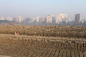 Brickfield Workers In Bangladesh.