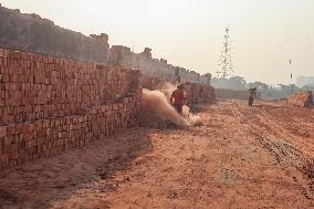 Brickfield Workers In Bangladesh.