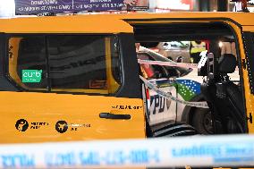 Six Pedestrians Struck In Herald Square Manhattan New York City After NYC Taxi Jumped Curb