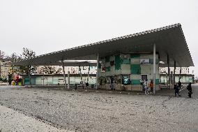 Central Bus Station Of The Bavarian City Passau