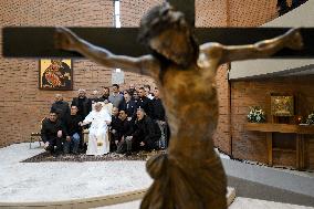 Pope Francis Celebrates Mass For Prisoners - Rome