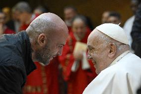 Pope Francis Celebrates Mass For Prisoners - Rome