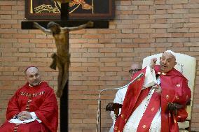 Pope Francis Celebrates Mass For Prisoners - Rome