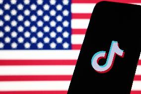 Donald Trump And TikTok Photo Illustrations