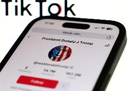 Donald Trump And TikTok Photo Illustrations