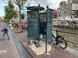 Historic Public Urinal (Vespasian) In Amsterdam - A Unique Urban Element