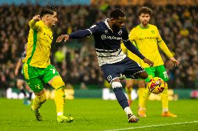 Norwich City v Millwall - Sky Bet Championship