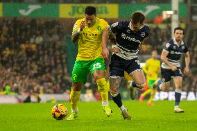 Norwich City v Millwall - Sky Bet Championship