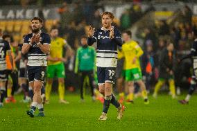 Norwich City v Millwall - Sky Bet Championship