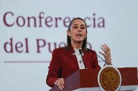 Sheinbaum Holds A Press Briefing - Mexico City