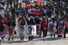 Relatives Of The 43 Missing Students Rally - Mexico City