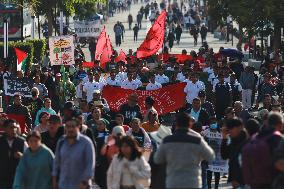 Relatives Of The 43 Missing Students Rally - Mexico City