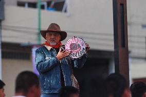 Relatives Of The 43 Missing Students Rally - Mexico City