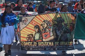 Relatives Of The 43 Missing Students Rally - Mexico City