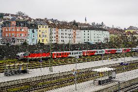 Central Train Station Of The Bavarian City Passau