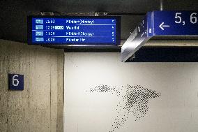 Central Train Station Of The Bavarian City Passau