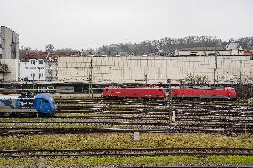 Central Train Station Of The Bavarian City Passau