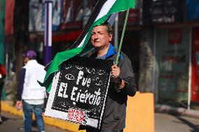 Relatives Of The 43 Missing Students From Ayotzinapa Demonstration