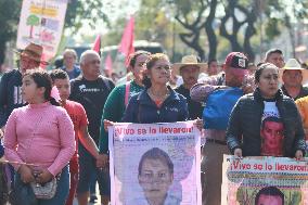 Relatives Of The 43 Missing Students From Ayotzinapa Demonstration