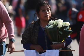 Relatives Of The 43 Missing Students From Ayotzinapa Demonstration