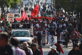 Relatives Of The 43 Missing Students From Ayotzinapa Demonstration