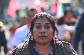 Relatives Of The 43 Missing Students From Ayotzinapa Demonstration