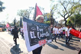 Relatives Of The 43 Missing Students From Ayotzinapa Demonstration