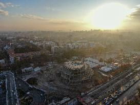 Severe Traffic Congestion In Damascus On Christmas Eve