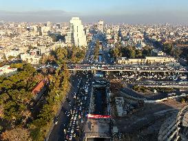 Severe Traffic Congestion In Damascus On Christmas Eve