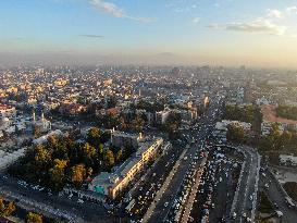 Severe Traffic Congestion In Damascus On Christmas Eve