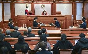 S. Korea court holds preparatory hearing over Yoon's impeachment