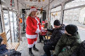 Christmas tram