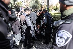 Israeli Activists Protest Against Israeli Attacks On Gaza