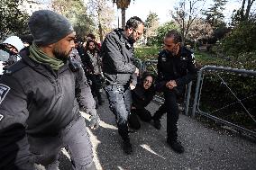 Israeli Activists Protest Against Israeli Attacks On Gaza