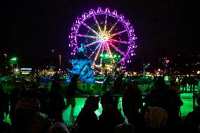 Christmas Market at Alexanderplatz in Berlin, Germany