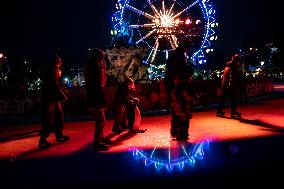 Christmas Market at Alexanderplatz in Berlin, Germany