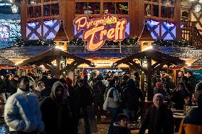 Christmas Market at Alexanderplatz in Berlin, Germany