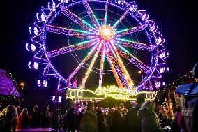 Christmas Market at Alexanderplatz in Berlin, Germany