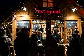 Christmas Market at Alexanderplatz in Berlin, Germany