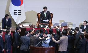 South Korea Votes To Impeach Acting President Han Duck-Soo