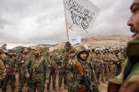 Syrians Celebrate The Overthrow Of The Assad Regime In Umayyad Square, Damascus