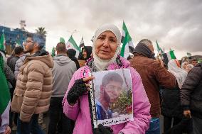 Syrians Celebrate The Overthrow Of The Assad Regime In Umayyad Square, Damascus