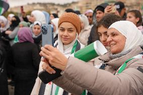 Syrians Celebrate The Overthrow Of The Assad Regime In Umayyad Square, Damascus