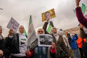 Syrians Celebrate The Overthrow Of The Assad Regime In Umayyad Square, Damascus