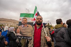 Syrians Celebrate The Overthrow Of The Assad Regime In Umayyad Square, Damascus