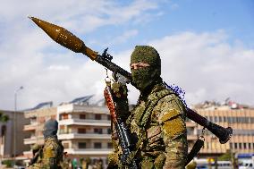 The New Syrian Authorities Organize A Military Parade In Abbasid Square, Damascus