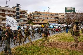 The New Syrian Authorities Organize A Military Parade In Abbasid Square, Damascus