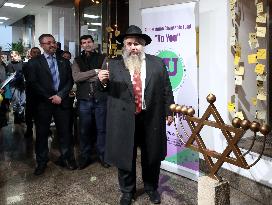 Hanukkah celebration in Kyiv